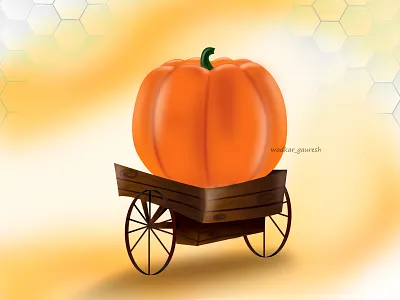 Pumpkin vector Illustration 2d art 2danimation adobe illustrator artwork branding design ui vector vectorart