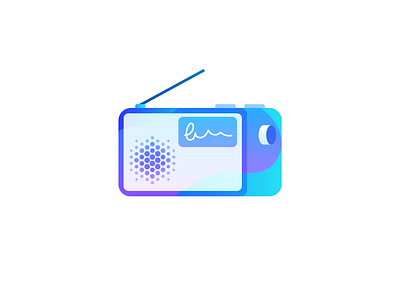 In-Store Radio am colour fm gradient icon radio