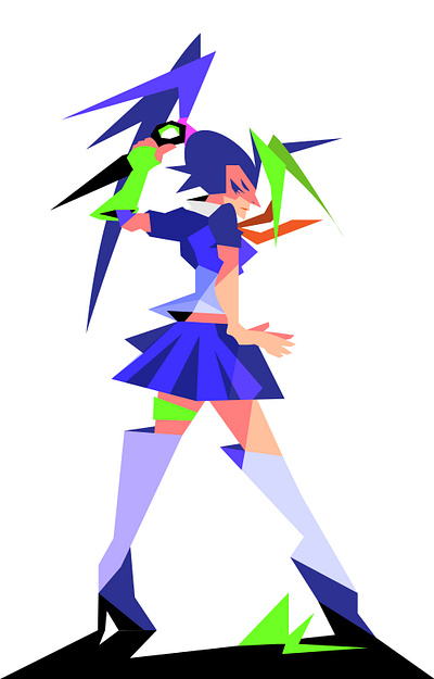ibuki character girl illustration sf