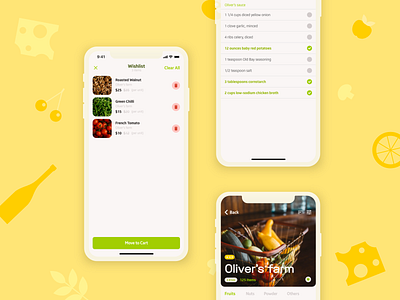 List Design - Bio Folk branding cart delivery service ecommerce experience design icon interaction design key visual organic food product design recipe retail ui ux