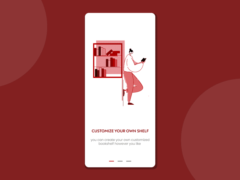 on board ui aftereffects animation audiobook book branding carousel design designthursday ebooks illustration line art offline onboard onboarding ui reading ui ux vector xd design