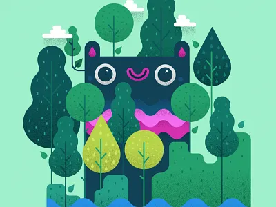 Cute Critters -2 characterdesign critter cute forest illustration monster