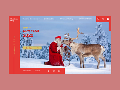 Christmas Shop ui ux web