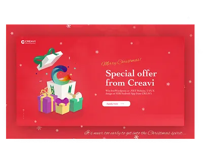 Christmas landing christmas design figma illustration landing offer special typography ui