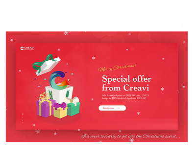 Christmas landing christmas design figma illustration landing offer special typography ui