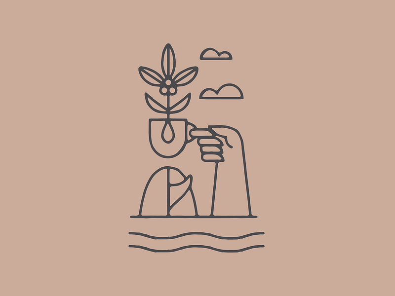 FOUNDATION art artist branding coffee design designer graphic design illustration illustrator surf