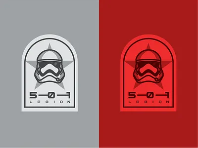 501 Legion - Badge Design badge badge design clones firstorder galaxy illustration patch patch design starwars trooper typography vector vector illustration