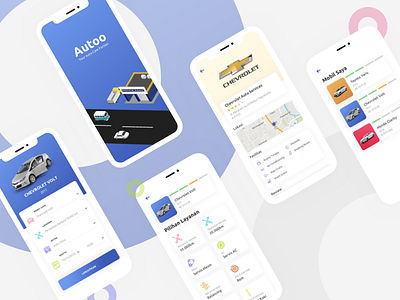 autoo auto service app app app design application design ui