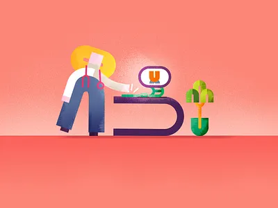 Character Design & Styleframe – YOU character character design design flat illustration illustrator type typography vector