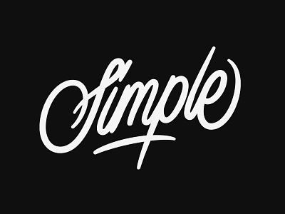 Simple adobe illustrator calligraphy customtype handlettering lettering monoline type typography vector