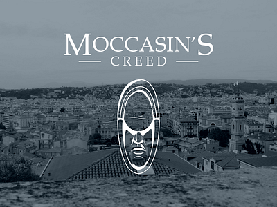 Moccasin's Creed art assassins creed character concept design funny humorous illustration invert logo logotype minimalism practice vector