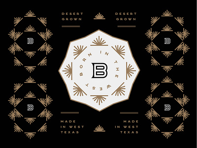 West Texas Spirits Concept black brand brand identity branding desert design geometric gold graphic design icon identity logo logo design mark seal sotol tequila texas type typography logo