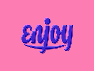 Enjoy handlettering handtype hashtaglettering lettering process thevectormachine vector vectormachine