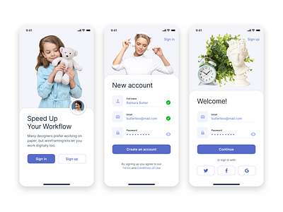 Login screens app design create account login login form login screen mobile sign in sign up walkthrough