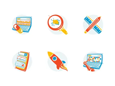 ILLUSTRATION KIT design drawing glyph icon illustration minimal pictogram ui vector web