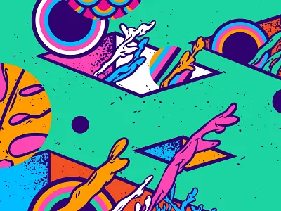 Geometric tiles abstract design art design background bright colors colofull color illustration colorful art colors palette digital illustration dreaming fancy funky and fresh green illustration imagination nature illustration pattern a day pattern art pop art pop art