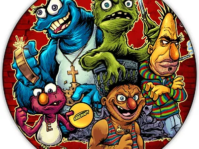 Sesame Street Gang Disc Golf Disc Limited Edition disc golf sesame street