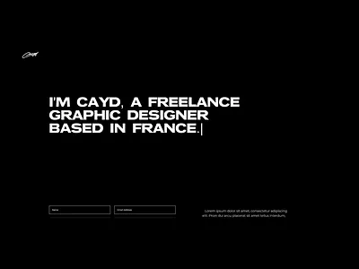 Black and White Portfolio Design black black white design minimal web