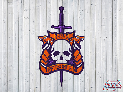 Take No Prisoners - Clemson Badge branding clemson identity logo sports sports branding sports design sports identity sports logo tiger