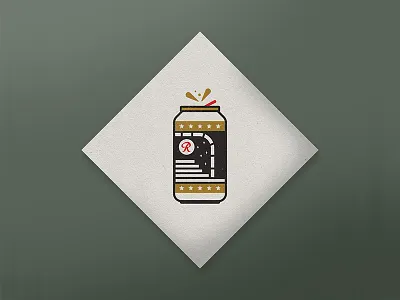 staiRway. beer beercan print rainier