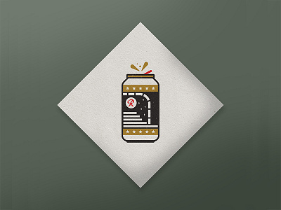 staiRway. beer beercan print rainier