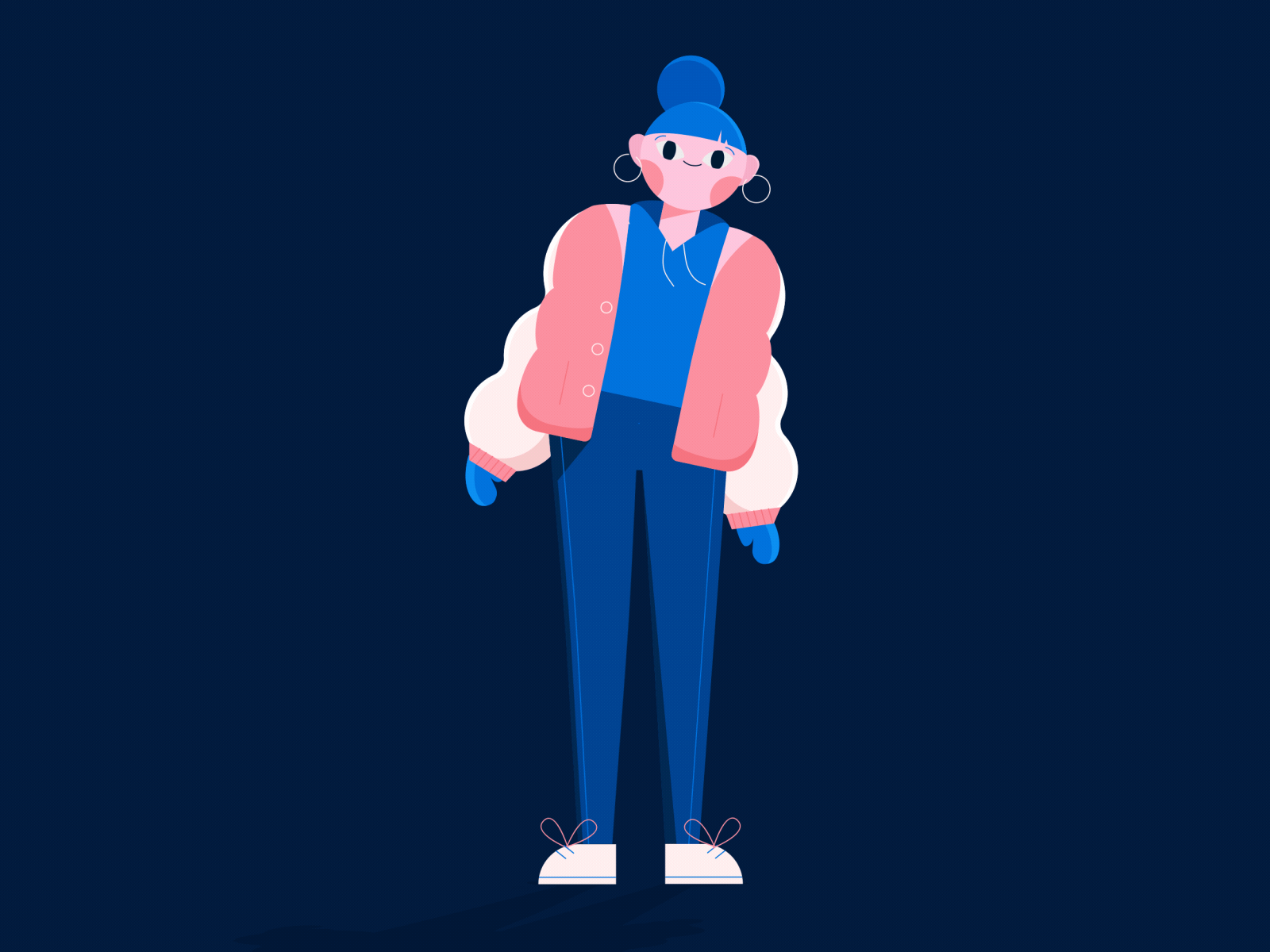 Sway. 2d ae after effects animation character gif illustration loop motion graphics woman