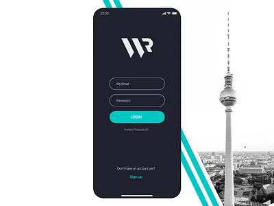 Work Remote \\ Berlin berlin dailyui dailyui 001 dailyuichallenge login login page logo logo design mobile app mobile ui remote work signup ui design