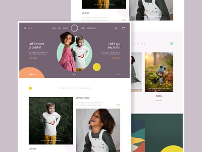 Lily Dennison - Homepage concept brand color creative design ui ux web web design website