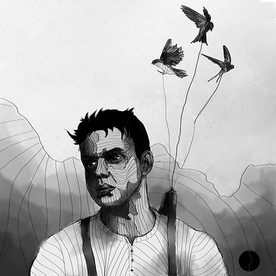 ~ adobephotoshop black digitalart lineart wacom