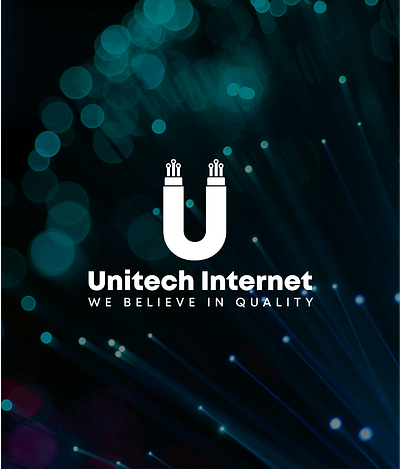 Unitech Internet Logo app branding icon logo typography