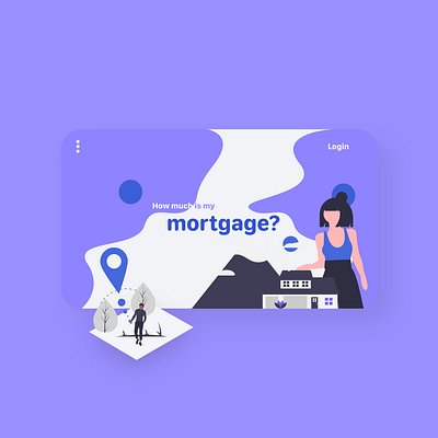 How much is my mortgage? branding clean design illustration minimal typography ui ux vector web