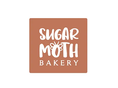 Sugar Moth Bakery Logo branding design logo typography vector