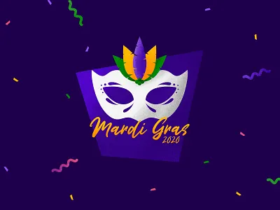 Mardi Gras 2020 logo affinity designer branding carnival festival illustration logo mardi gras party mardigras