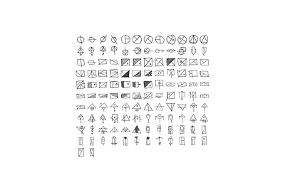 Hand Drawn Geometric Icons geometric hand drawn icons