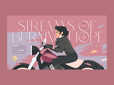 Streams of Burning Hope branding design dribbble fashion illustration magazine projects promo typography web