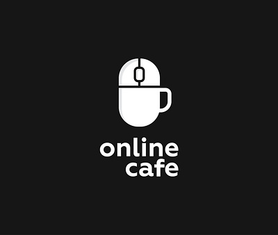 Online Cafe branding clever coffee coffee logo coffee shop design dual meaning fun illustration logo