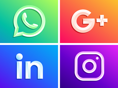 SOCIAL MEDIA app design application application design application ui applications google plus googleplus icon icon design icon set icons instagram linked linked in linkedin logo social app social media socialmedia whatsapp