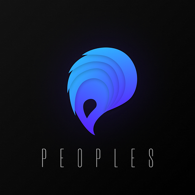 Logotype for freelance team "Peoples" branding design flat illustration illustrator logo minimal typography ui vector