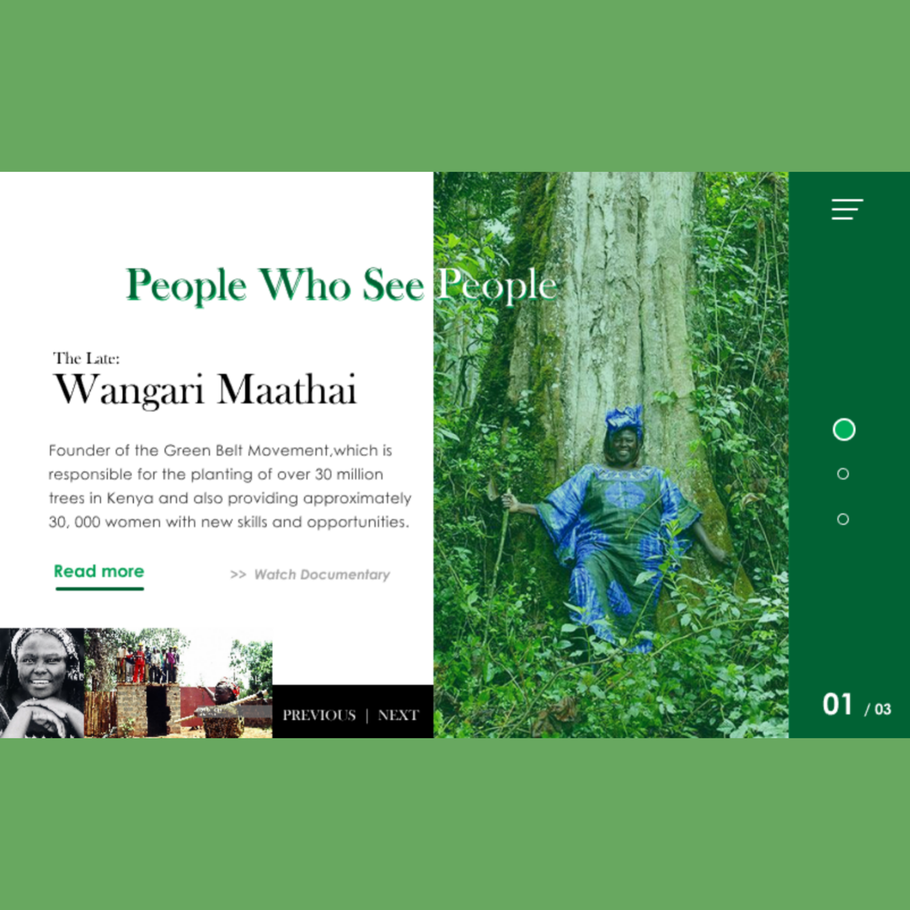 Example of wangari maathai