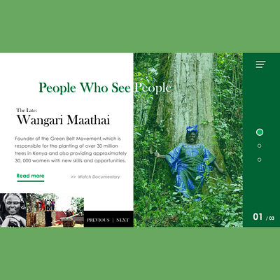 wangari maathai branding design ux web