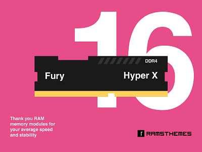 RAM Memory - Dribbble Weekly Warm-Up design dribbble graphic graphic design helvetica icon illustration memory minimalistic ram thank you thanks typography vector