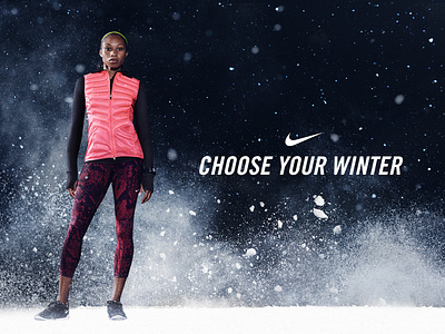 Nike - Choose Your Winter campaign moodboard winter