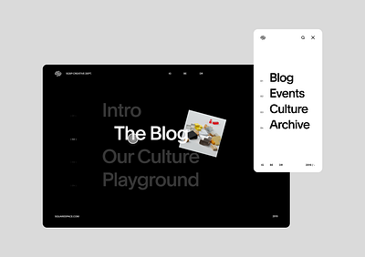 SQSP Creative Department clean design interface responsive screendesign typography ux web webdesign website