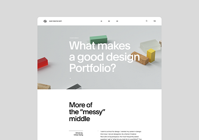 SQSP Creative Department design interface minimal minimalistic screendesign typography ui ux webdesign website