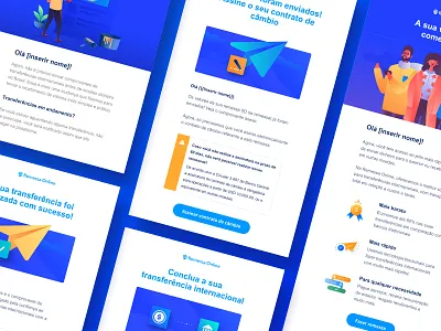 New Emails design flat illustration ui vector web