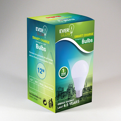 Ever Glow Bulbs Packaging Design advertisement advertising branding brochure design design illustration logo package package design packaging print print design product design promotional design vector