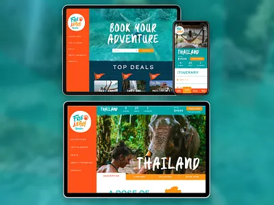 Free&Easy Website Design branding travel ui webdesign