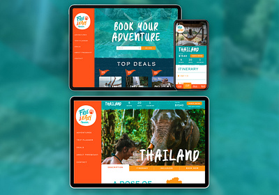 Free&Easy Website Design branding travel ui webdesign
