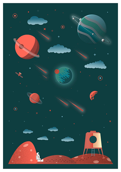 Astronaut illustration vector