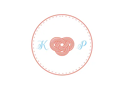 Logo for Knot Proposals brand design branding color of the year identity knot living coral logo logo design mizuhiki pantone proposal